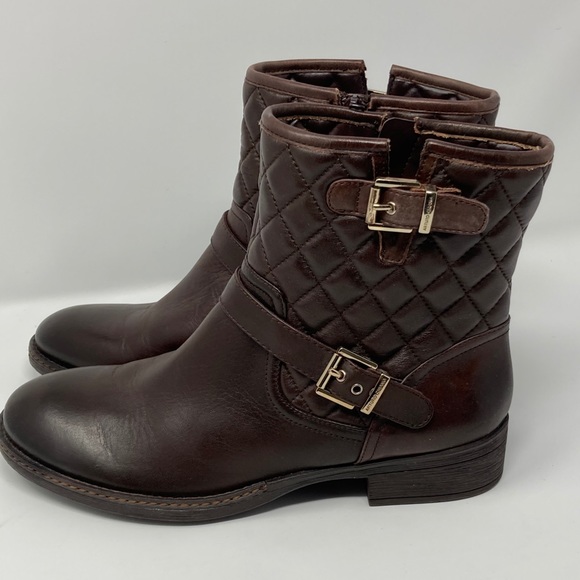 Arturo Chiang Shoes - Brown Quilted Boots